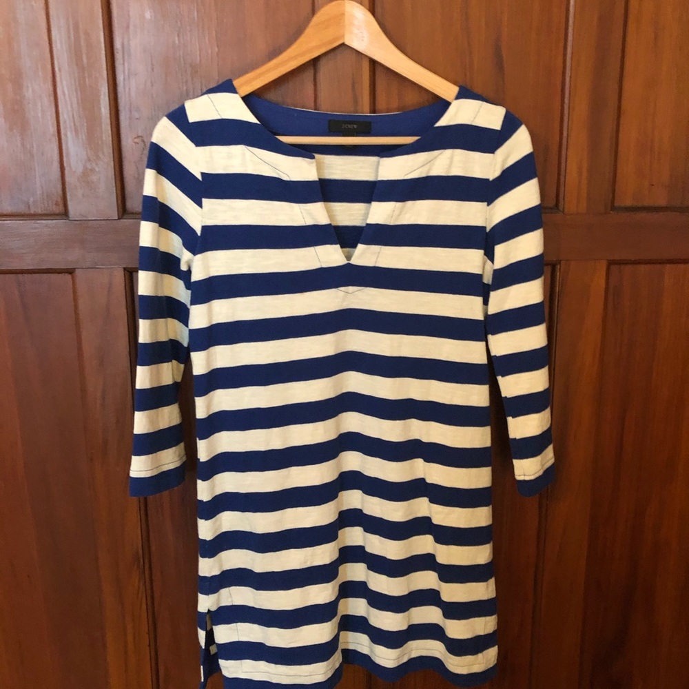 J. Crew blue striped tunic